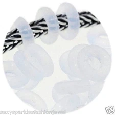 10 Silicone Rubber Stoppers Ring Bead Charm 3mm for Snake Chain Charm Bracelets