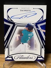 2024 Panini Flawless - Draft Signatures Tai Peete #DS-TP Sapphire /15 (AU, RC)