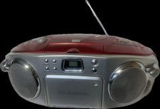 Vintage Emerson CD Cruiser PD6528RD Boombox Red CD Player Cassette AM/FM Radio