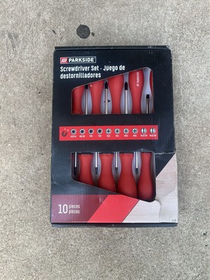 NEW - Parkside 10 Pc Screwdriver Set