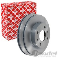 2X febi Bremsscheiben Ø232Mm Vorne Passend FÜR Nissan Almera