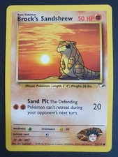 Brock's Sandshrew 72/132 - Gym Heroes Set - Pokemon Card - Lightly Played