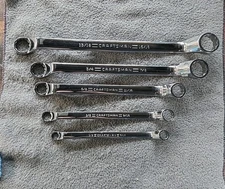 Craftsman USA 5pc SAE 44349 VA Professional Polished Deep Offset Box Wrench Set