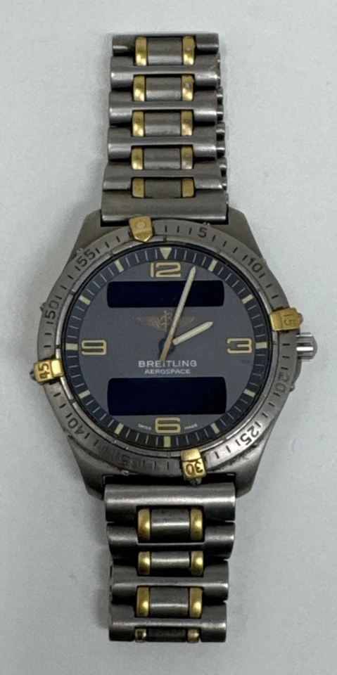 Breitling Aerospace F56062 Titanium Quartz 100mm Watch Grey Dial Mens Watch USED - image 3 of 4