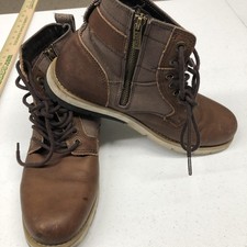 Levi's Botines Para Hombre Talla 9 Marrón Cremallera Lateral Con Cordones Hebilla Cuero 51854801B