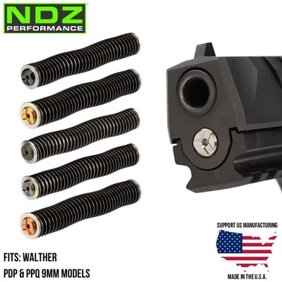 NDZ PERFORMANCE NDZ Walther PDP PPQ Heavyweight Stainless Steel Guide Rod Assembly ISMI Spring