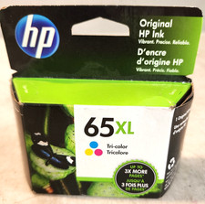 HP 65XL Tri-Color Hi Yield Ink Cartridge N9K03AN Genuine New Sealed NO BOX 2025