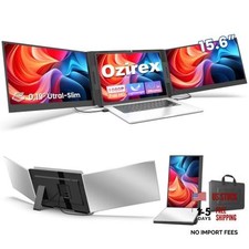 15.6" Laptop Screen Extender, FHD 1080P Triple Portable 15.6" Triple Monitor