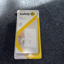 New Sealed Safety 1st NEW White Baby/Child Proof Outlets 24 pack Plug Protectors