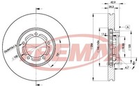Bremsscheibe Ford Transit 2.0 BD-5610 (1Satz-1Stk)