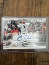 2025 Topps Stadium Club Baseball Sean Burke On Card RC Rookie Auto White Sox. rookie card picture
