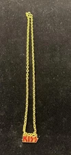 Kiss 1980 Necklace Red And Gold Regular Logo Aucoin Management