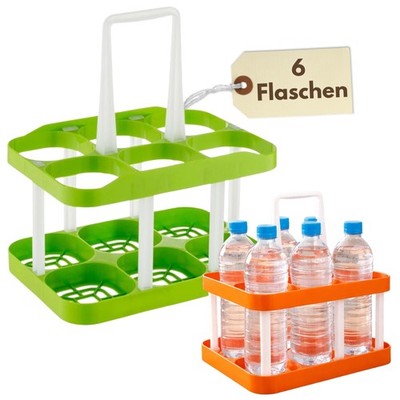 Flaschentrger 6 Flaschen Flaschentasche Kunststoff Flaschenkorb  Verstellbar | eBay.de