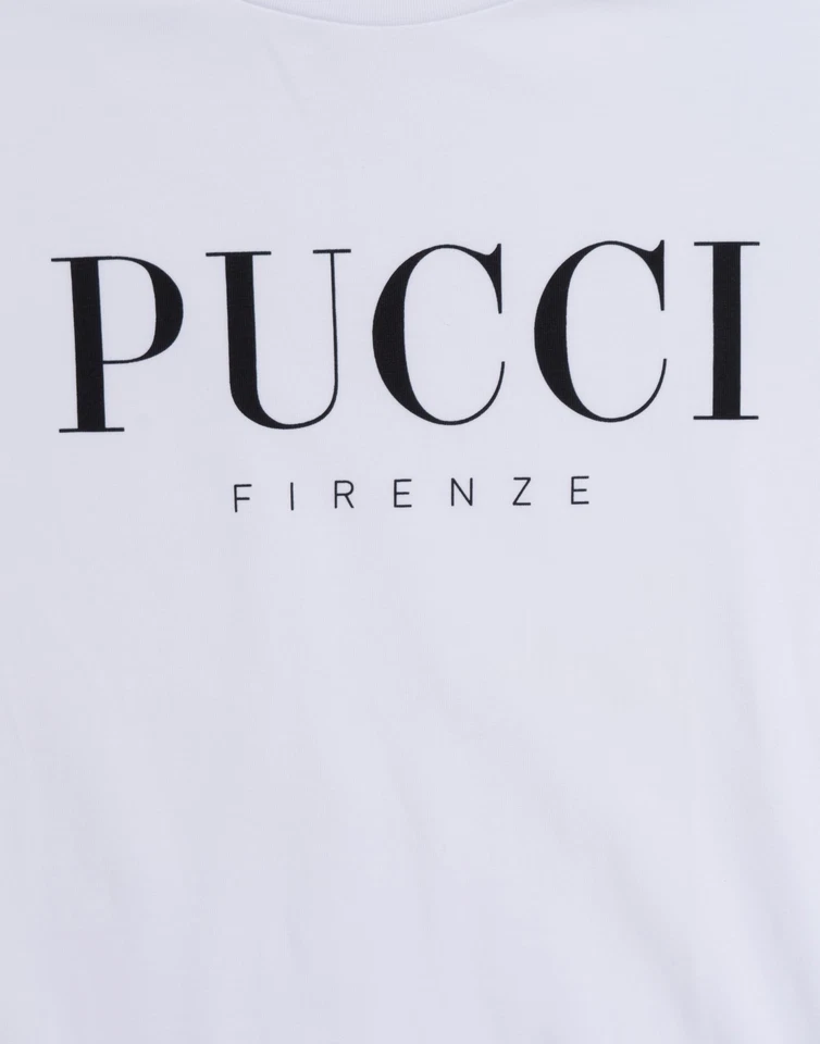 RRP€121 EMILIO PUCCI Kids T-Shirt Top Size 10Y Logo Ruffle Cuffs Made in Italy - Image 3 of 4