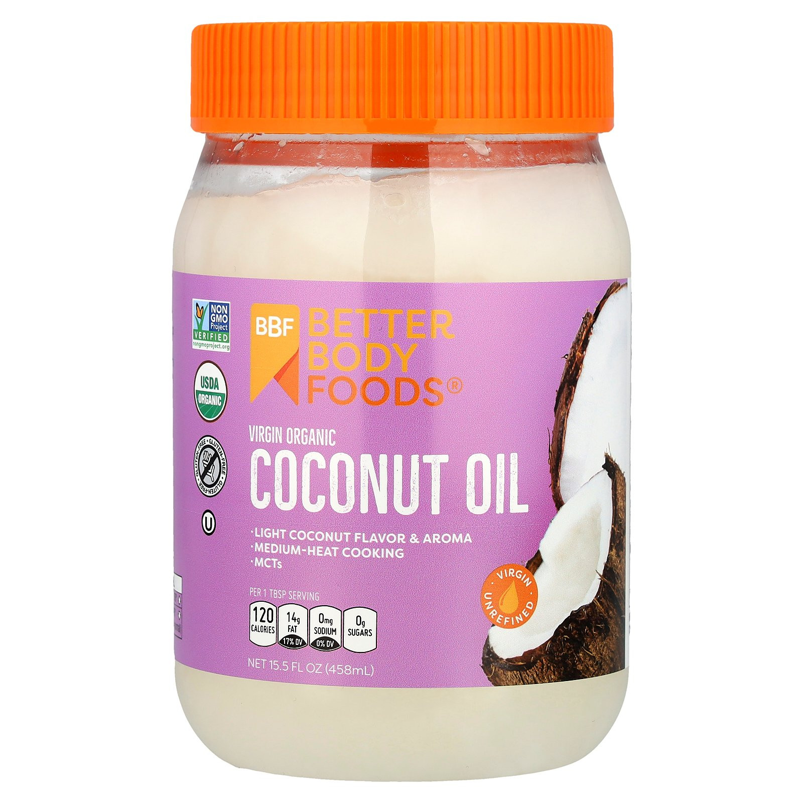 Органическое кокосовое масло первого отжима 155 жидких унций 458 мл 2890₽