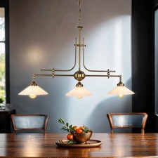 Stilechte Billardtischlampe Hängeleuchte Pendellampe Messing Billard Leuchten