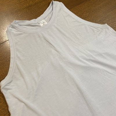 ATHLETA Blue Ease In Tank Racerback Athleisure Activewear Work Out Women s Sz XL