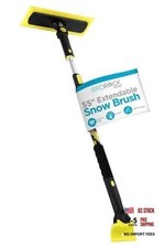 Yellow Extendable Snow Brush Ice Scraper - 55" Large - 55"