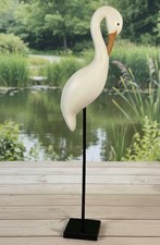 Deko Kranich Holz 3 oder 6 StückDekoration Skulptur Natur Design Geschenk Statue