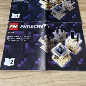 LEGO 21107 Minecraft The End Micro World - INSTRUCTIONS ONLY