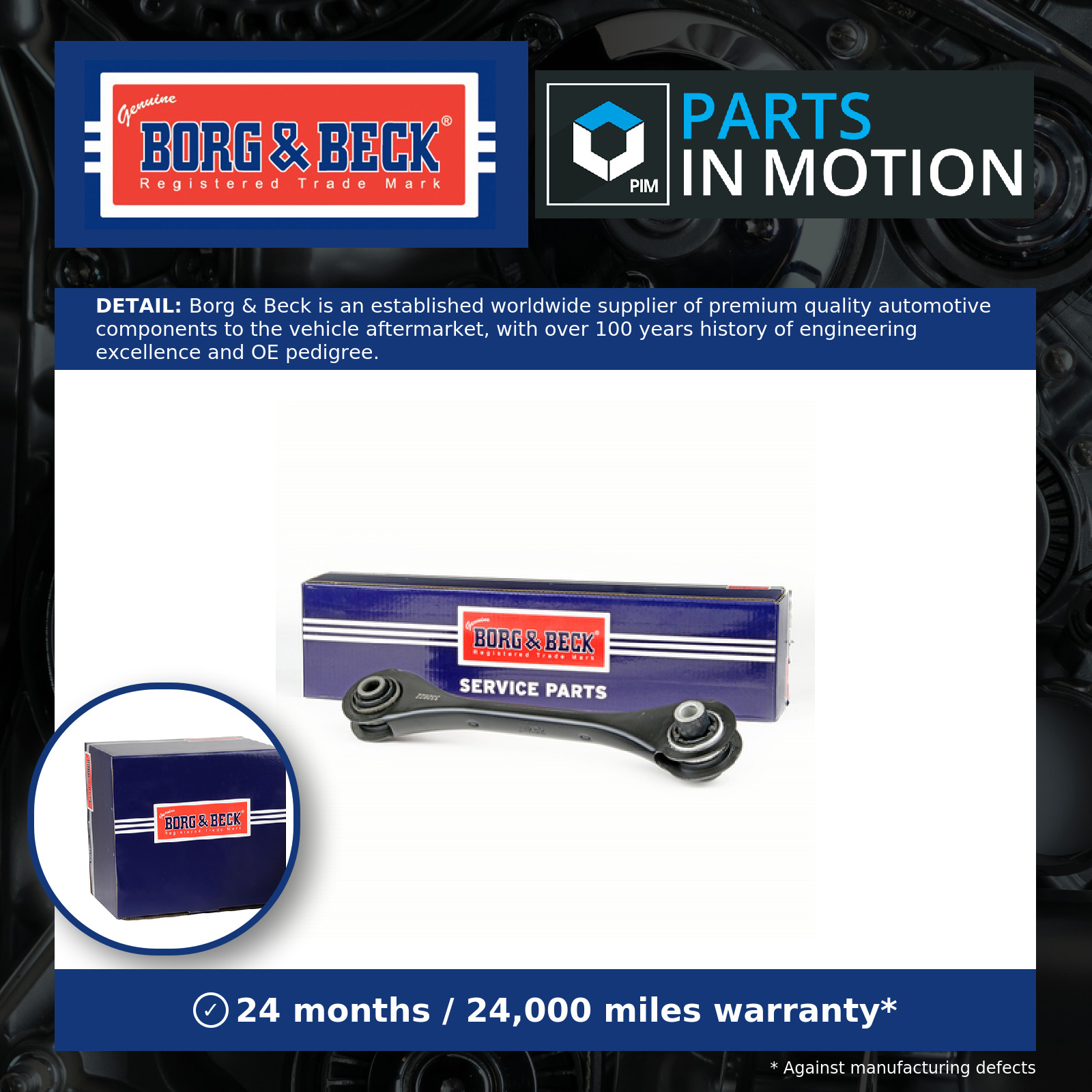 Wishbone / Suspension Arm BCA7982 Borg & Beck Track Control 5Q0501529G Quality