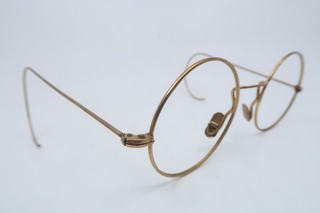 Vintage 40er Gold gefüllt Brille Brillengestell Spulenseiten Made in France Splendid