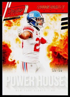 Saquon Barkley 2020 Prestige Power House Xtra Points Gold/50 #PH-SB Giants