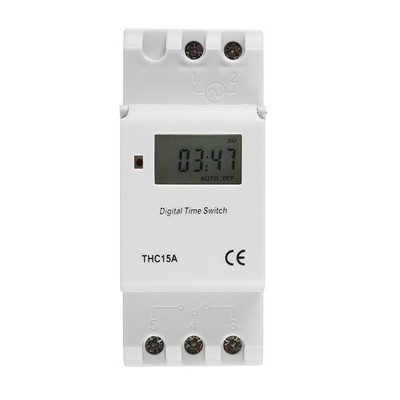 Zeitrelaisschalter {''Time Relay Switch'':''Zeitrelaisschalter''} Digital LCD DIN
