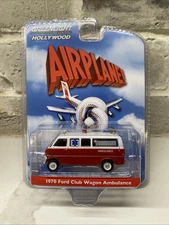 Chase Greenlight Hollywood 62030B 1970 Ford Club Wagon Airplane! 1:64 Diecast