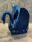 vintage 1960's MCM Van Briggle signed Anna Van Briggle art pottery swan