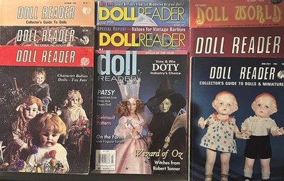 Doll Reader & Doll World Magazine Lot of 9