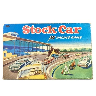 1956 Whitman Stock Car Racing Game Vintage Board Game Complete Family Fun