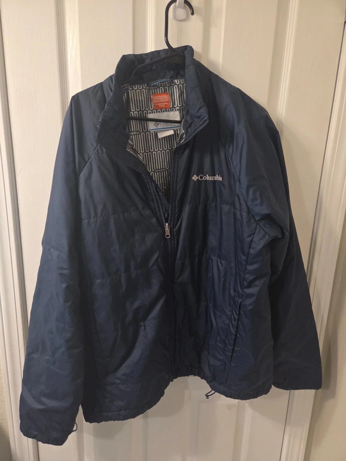 Columbia Men's Thermal Coil Puffer Jacket - Size L - navy blue #S126