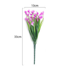 1/2/5Pcss 33cm Artificial Calla Lily Bouquet Plastic UV Protection Calla Lily Ar