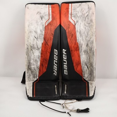 Bauer Orange/Black Supreme Shadow Goalie Pads Size Medium Senior 34+