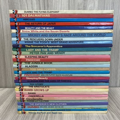 Disney's Wonderful World of Reading Vintage Hardback Collection x32 Bundle PD