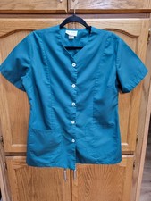 Women s Medical Scrub Kelly Green 5 Button By EDSA Of California Sz M