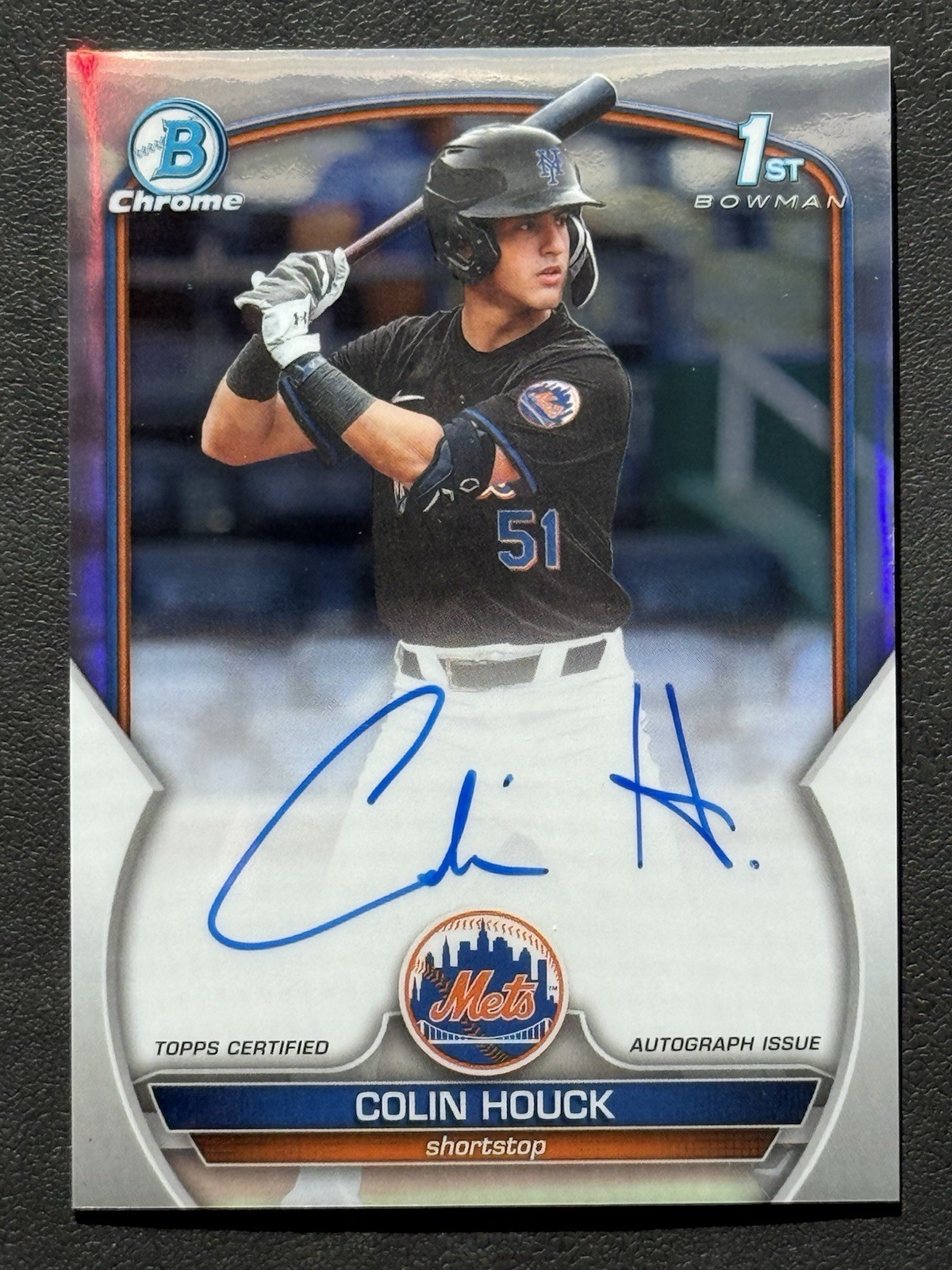 2023 Bowman Draft Colin Houck 1st Bowman Chrome Auto #CDA-CH Refractor #260/499