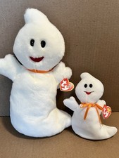“RARE” Ty Beanie Buddy & Beanie Baby Spooky The Ghost Lot W/TAGS MINT CONDITION