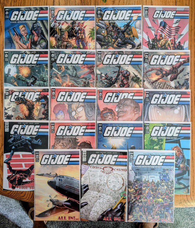 GI JOE REAL AMERICAN HERO IDW #282,283,284,285,286,287,288,289,290-300 LOT of 19