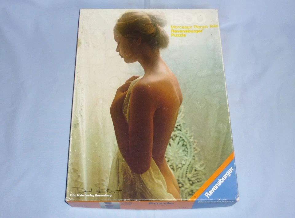 RAVENSBURGER 1000 T. David Hamilton Puzzle 'Das Modell', 1980, ungeöffnet, ungl. - Bild 1 von 4
