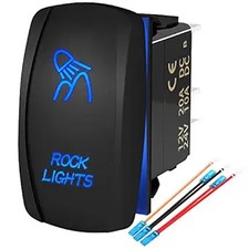 12V LED Light Bar Light Switch SPST ON Off 5 Pin Rocker with Jumper Wires for UT