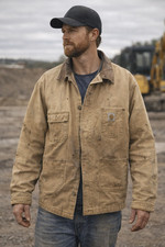 CARHARTT Workwear Jacket Extreme Distress Grunge Utility 3xl measured
