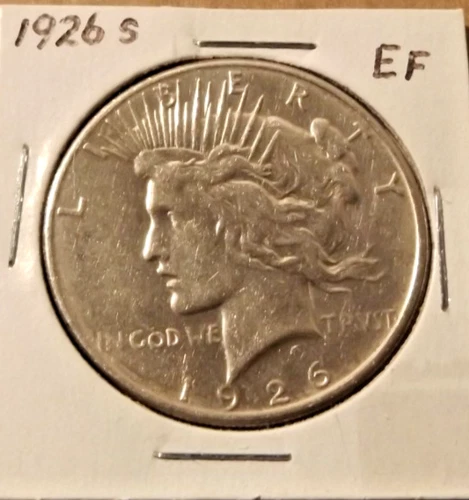 1926 s - Peace Silver Dollar - Extra Fine