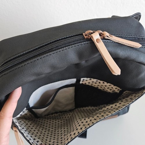 Petunia Pickle Bottom | Meta Baby Bag Backpack in Black Matte Canvas Unisex - Picture 11 of 15
