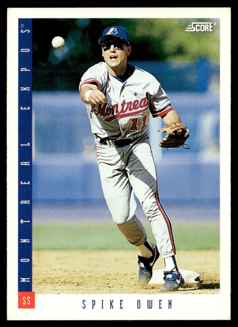 1993 Score Spike Owen Montreal Expos #554