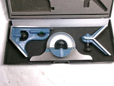 4-PIECE COMBINATION SQUARE SET IN ORIGINAL HARD CASE