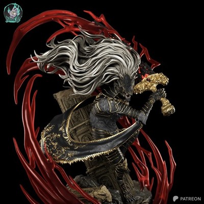 Maliketh - Elden Ring - Resin Figure Unpainted/Painted 3D Print Model Kit Statue