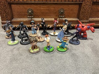 Disney Infinity Rare Figure Bundle Alice Tron Baymax Maleficent Aladdin