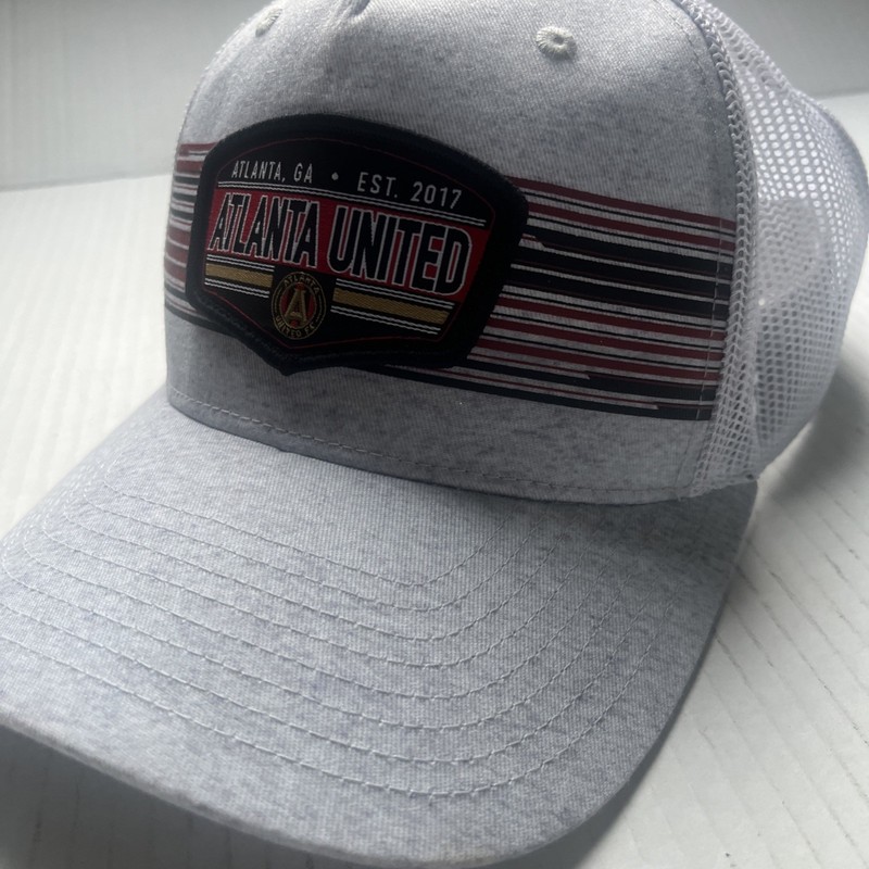 Atlanta United FC MLS Soccer Patch Snapback Gray Fanatics Cap Hat